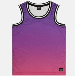 Mens adult WeSC Basketball Tank Top Gradient Pink Glo Size S XL XXL Athletic NWT